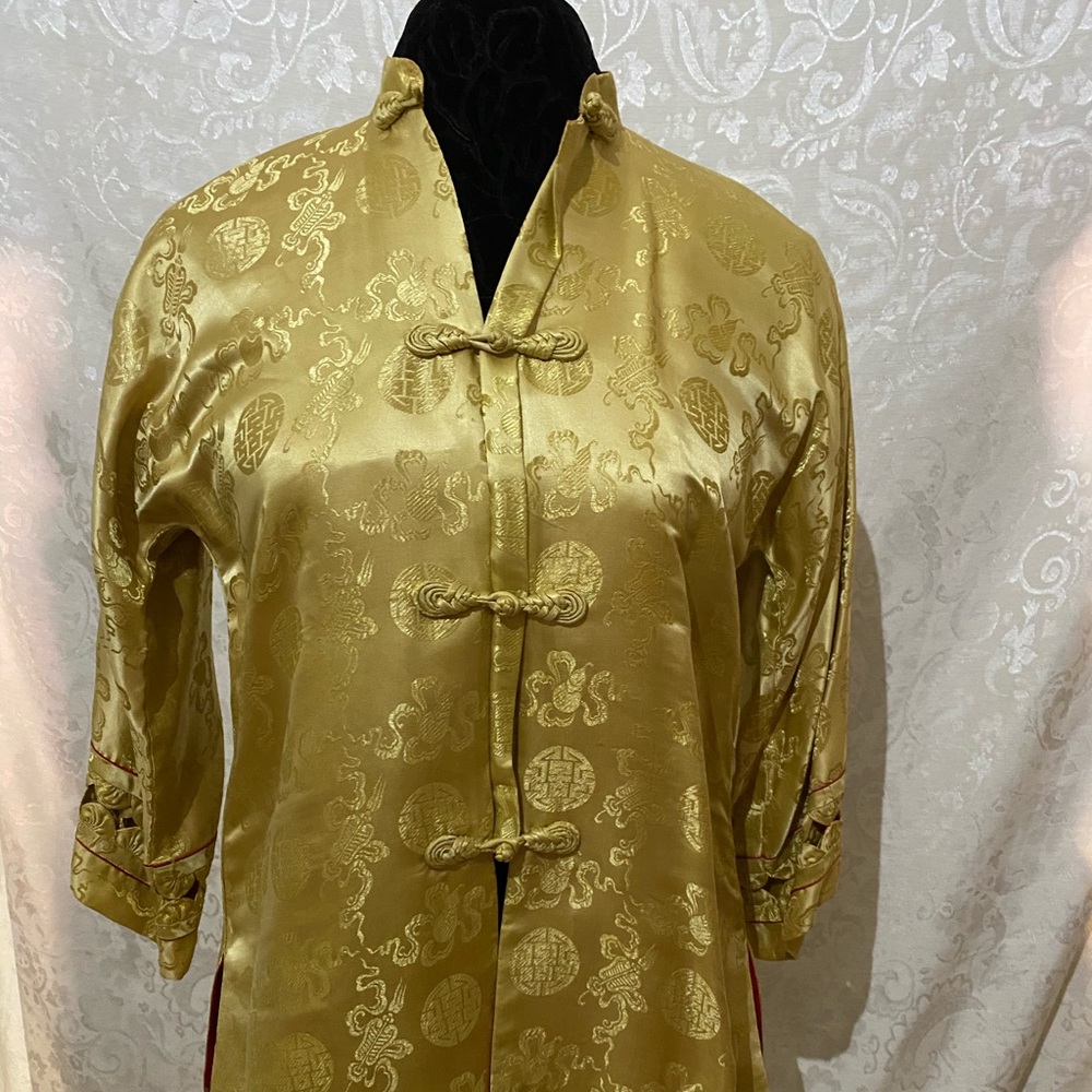 Vintage oriental dynasty brocade shirt/jacket